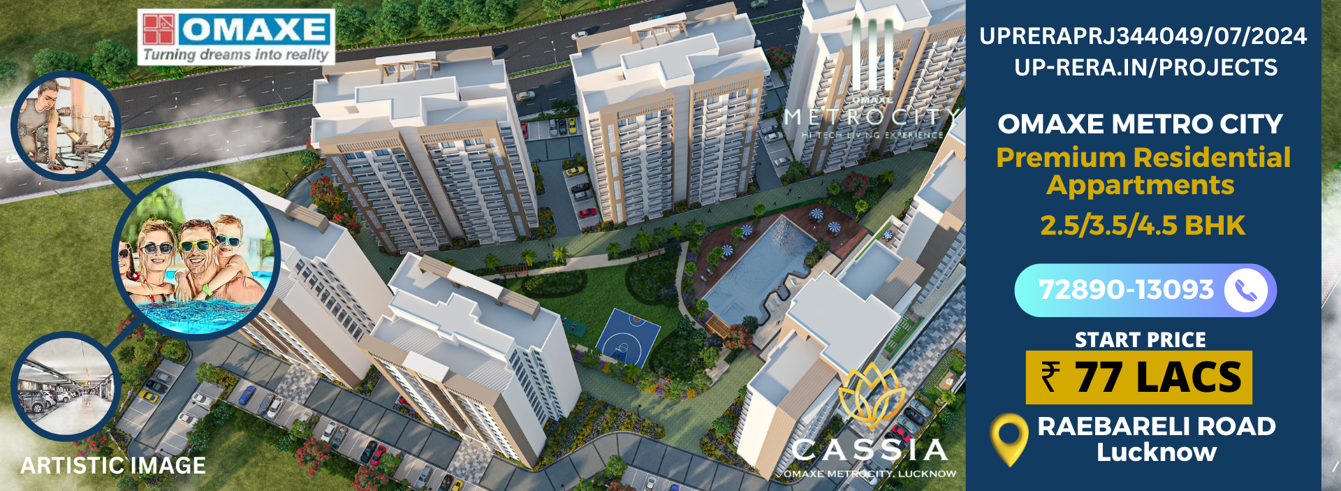 Omaxe Lucknow Buy Commercials, Suits, Builder Floors and Apartment. Omaxe Flats in Lucknow - Omaxe Cassia